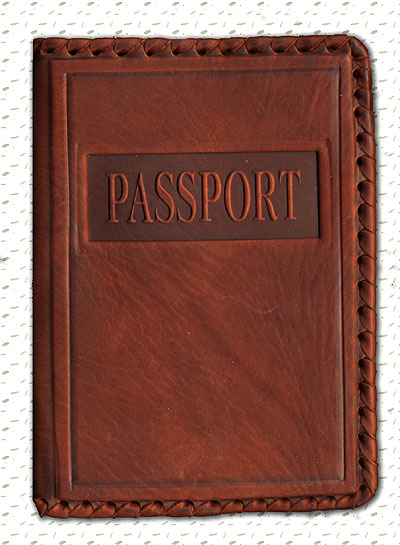 Обложка для паспорта, коричневая 2006 г ; Упаковка: коробка инфо 1656k.