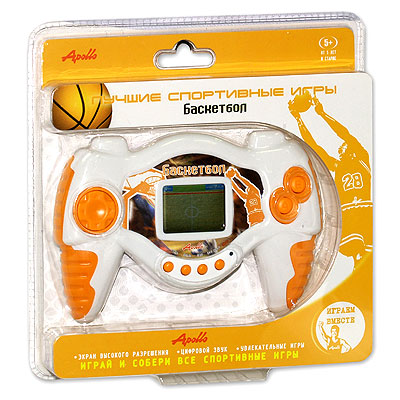 Электронная игра "Баскетбол", цвет: оранжево-белый типа AG13/LR44 Состав Игра, инструкция инфо 142a.
