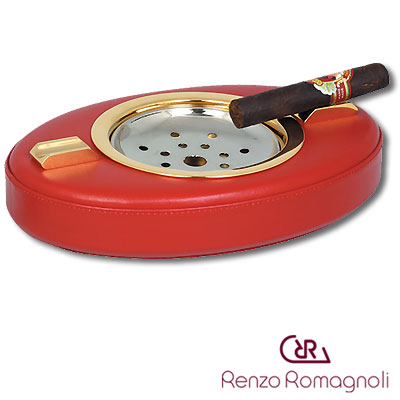 Настольная пепельница на 2 сигары, красная Пепельница Renzo Romagnoli 2007 г инфо 5291b.