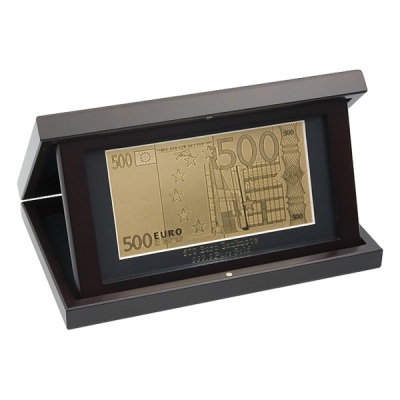 Набор подарочный на подставке "500 евро" Banconota Dorata (1 банкнота) Артикул: HB-167 Производитель: Banconota Dorata инфо 5516b.