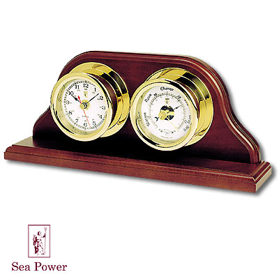 Часы и барометр (иллюминатор) Sea Power 2007 г инфо 5530b.