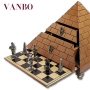 Шахматы "Египет" (комплект из шахмат, шашек и нард) латунь, бронза, ценные породы дерева инфо 5741b.