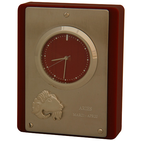 Часы настольные Olmecs "Овен", цвет красный W-01-C х 1,5 см Цвет: красный инфо 5745b.