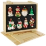 Набор новогодних украшений, 8 шт GB-8/3 Новогодняя продукция Mister Christmas 2009 г ; Упаковка: деревянная коробка инфо 2590a.
