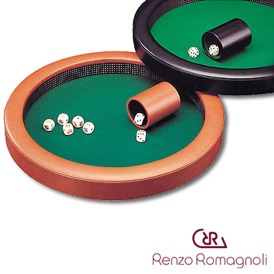 Подарочный набор для игры в кости, коричневый Renzo Romagnoli 2007 г инфо 2262c.