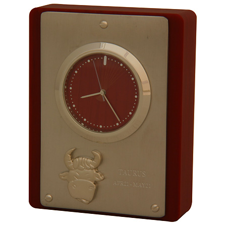 Часы настольные Olmecs "Телец", цвет красный W-02-C х 1,5 см Цвет: красный инфо 2385c.