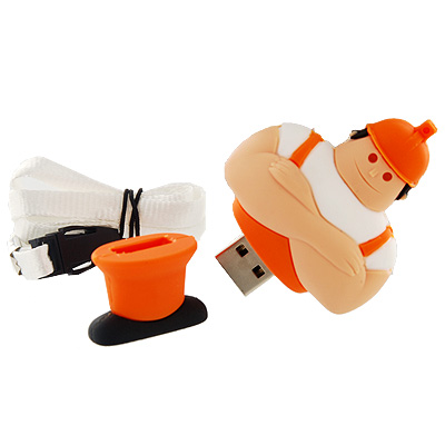 USB флеш-карта "Человек труда", цвет: оранжевый, 4 Гб см Производитель: Китай Артикул: 4121 24 инфо 2861c.