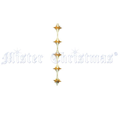 Гофрогирлянда, цвет: золотой, 2,7 м Новогодняя продукция Mister Christmas 2008 г инфо 7669c.
