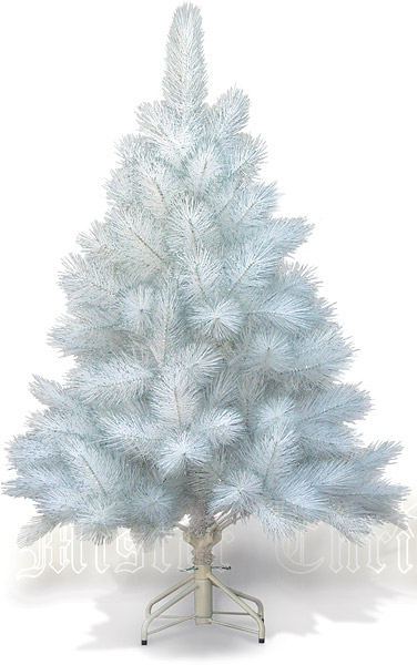 Елка новогодняя, цвет: белый с серебром, 1,6 м Новогодняя продукция Mister Christmas 2007 г инфо 7692c.