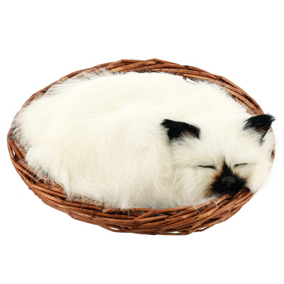 Кошка спящая в корзине C267-s Подарки, сувениры, оригинальные решения Petz 2010 г ; Упаковка: пакет инфо 8756d.