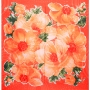 Платок "Цветы", цвет: красный, оранжевый, 90 см х 90 см см Производитель: Италия Артикул: 39020Л7 инфо 12685f.