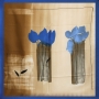 Платок "Синие тюльпаны", 90 см х 90 см коричневым Производитель: Италия Артикул: 3901227 инфо 12844f.