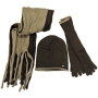 Зимний комплект Шапка, перчатки, 2 шарфа Цвет: светло-коричневый, темно-коричневый Венера 2008 г ; Упаковка: пакет инфо 12803g.