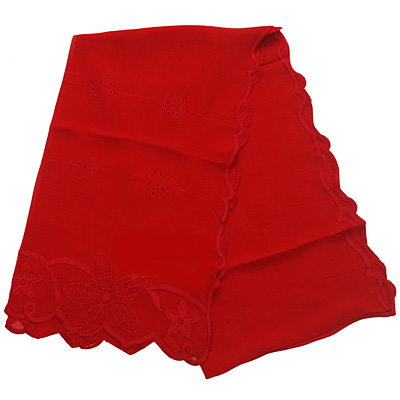 Палантин, цвет: красный, 53 см х 220 см Палантин Венера 2010 г ; Упаковка: пакет инфо 3461i.